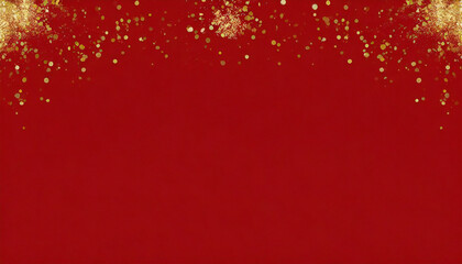 red background. Image material of gold decoration.