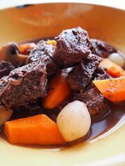 Traditional French Beef Bourguignon