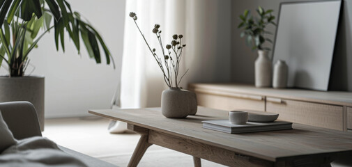 Diverse Living Room Decor, A Serene Living Space by AI generate.