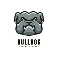 Head Bulldog Mascot Logo
