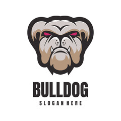 Head Bulldog Mascot Logo