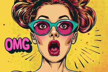 Shocked and Amazed: Pop Art Expression of Surprise