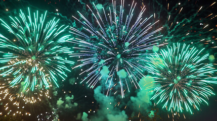 Fototapeta premium fireworks in the night sky