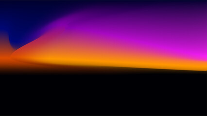Double frame black and twilight gradient landscape sunset presentation wallpaper background.