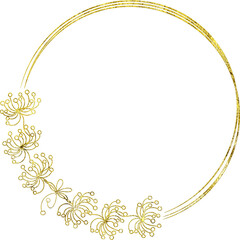  Gold Floral Doodle Borders and Frames.