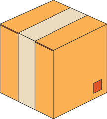 Package Box Vector Illustration