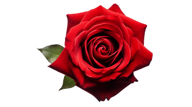 red rose isolated on white