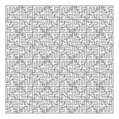 Maze puzzle game vector pattern
