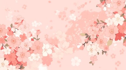 和紙テクスチャー、桜2