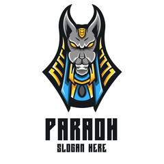 Head Paraoh Mascot Logo