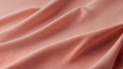 Monochrome peach fuzz cloth fabric background, abstract background, beautiful smooth wavy background