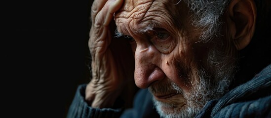 Elderly person experiencing stress, health issues, and financial struggles in retirement.