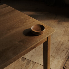 ダイニングテーブル　木製家具　オーク材