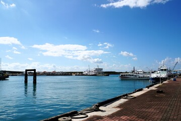 Fototapeta premium Landscape of Ishigaki Port - Ishigaki Island, Okinawa