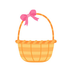 empty wicker basket For an Easter egg search activity with the kids.