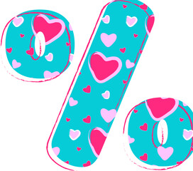 Love Alphabet Percent