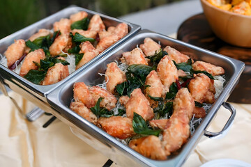 fried shrimp with rice