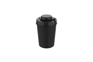 Matte Plastic Container Mockup Isolated On White Background. 3d illustration