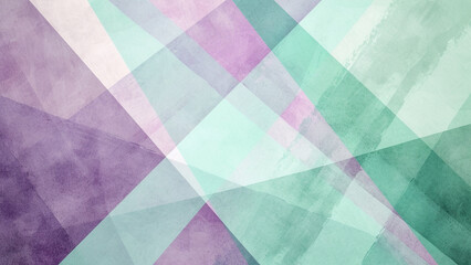 Geometry Soft Lavender and Mint Green Abstract Background