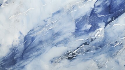 Obraz premium Gilded Beauty Sapphire Blue Blur and Silver Marble