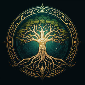 Yggdrasill Logo Wallpaper