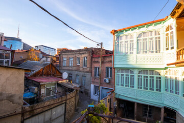 Fototapeta premium Old landmark house in Tbilisi