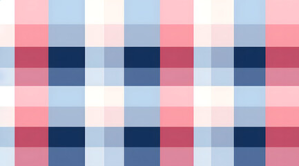 Abstract plaid pattern blending shades of red and blue