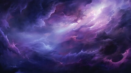 Obraz na płótnie Canvas Amethyst Purple Nebula Beauty Background