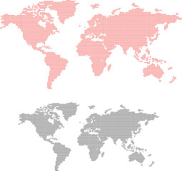 Fototapeta na wymiar world map vector