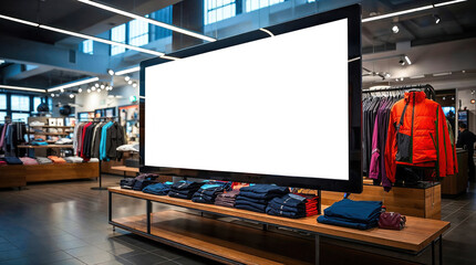 Digital signage for retail, enhancing the shopping experience - obrazy, fototapety, plakaty