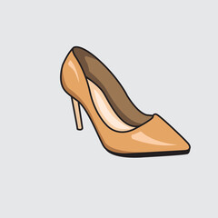 High Heels Fashion Vector illustration. Vector High Heels. Cartoon Vector High Heels illustration
icon for website, graphic design and artwork.
