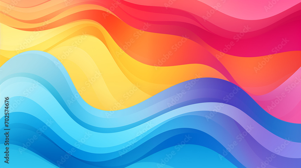 Poster abstract colorful waves, abstract colorful wave background, abstract horizontal background with colo