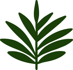 branch tree with leaves icon