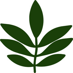 branch tree with leaves icon