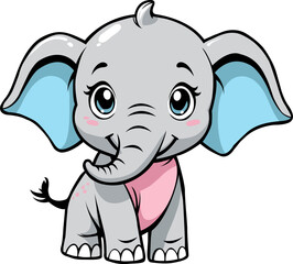 Elephant Vector graphic, Animals, Animal Vector, Elephant, Cute Animal, Art
