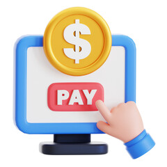 pay per click 3d icon