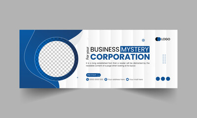 Simple professional modern business social media Facebook cover design for your project.