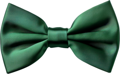 Green Satin Bow Tie, Essential Accessory, wedding, ceremony, Celebrations, Lucky, Irish, St. Patrick's day, PNG, Transparent, isolate.