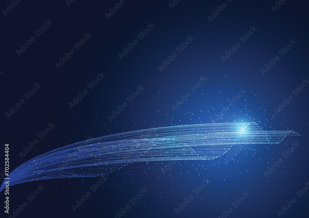 Poster big data visualization. abstract technology innovation communication concept digital blue design bac
