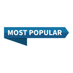 Most Popular In Blue Ribbon Rectangle Shape For Sale Advertisement Business Marketing Social Media Information
