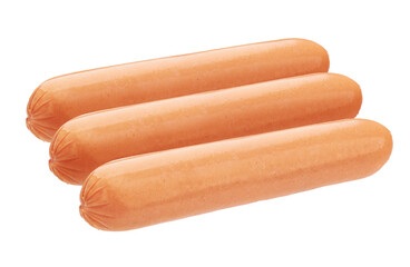 Fresh sausages on transparent background png