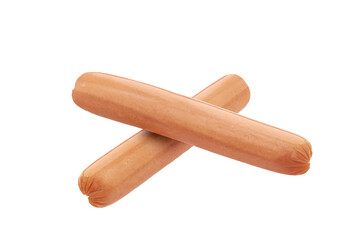 Fresh sausages on transparent background png