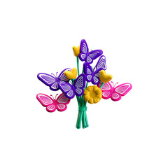 orchid isolated on white background