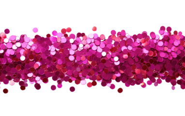Magenta Sequins Create a Delightful Burst of Dazzle in Fashion Trends on a White or Clear Surface PNG Transparent Background