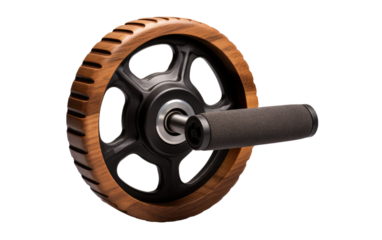 Handmade Ab Roller Wheel Crafted for Fitness Enthusiasts Seeking Superior Quality on a White or Clear Surface PNG Transparent Background
