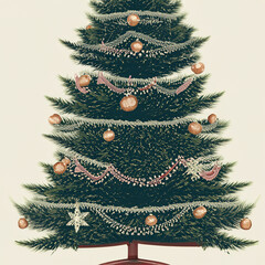 christmas tree on a white background