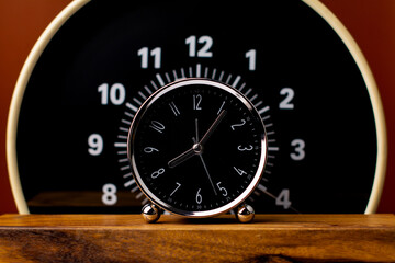 Naklejka premium Time stands still Time and work concept Punctuality and appointments