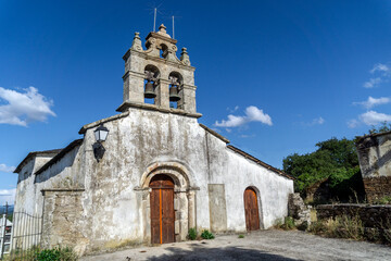 Fototapeta na wymiar Church of Santa Maria de A Parte. Ribeira Sacra, Lugo, Spain.