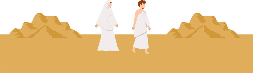 Muslim People Perform Saey