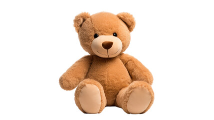 Obraz premium Cute teddy bear 1 piece isolated on white background